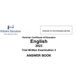 2023 VCE English Trial Examination 3